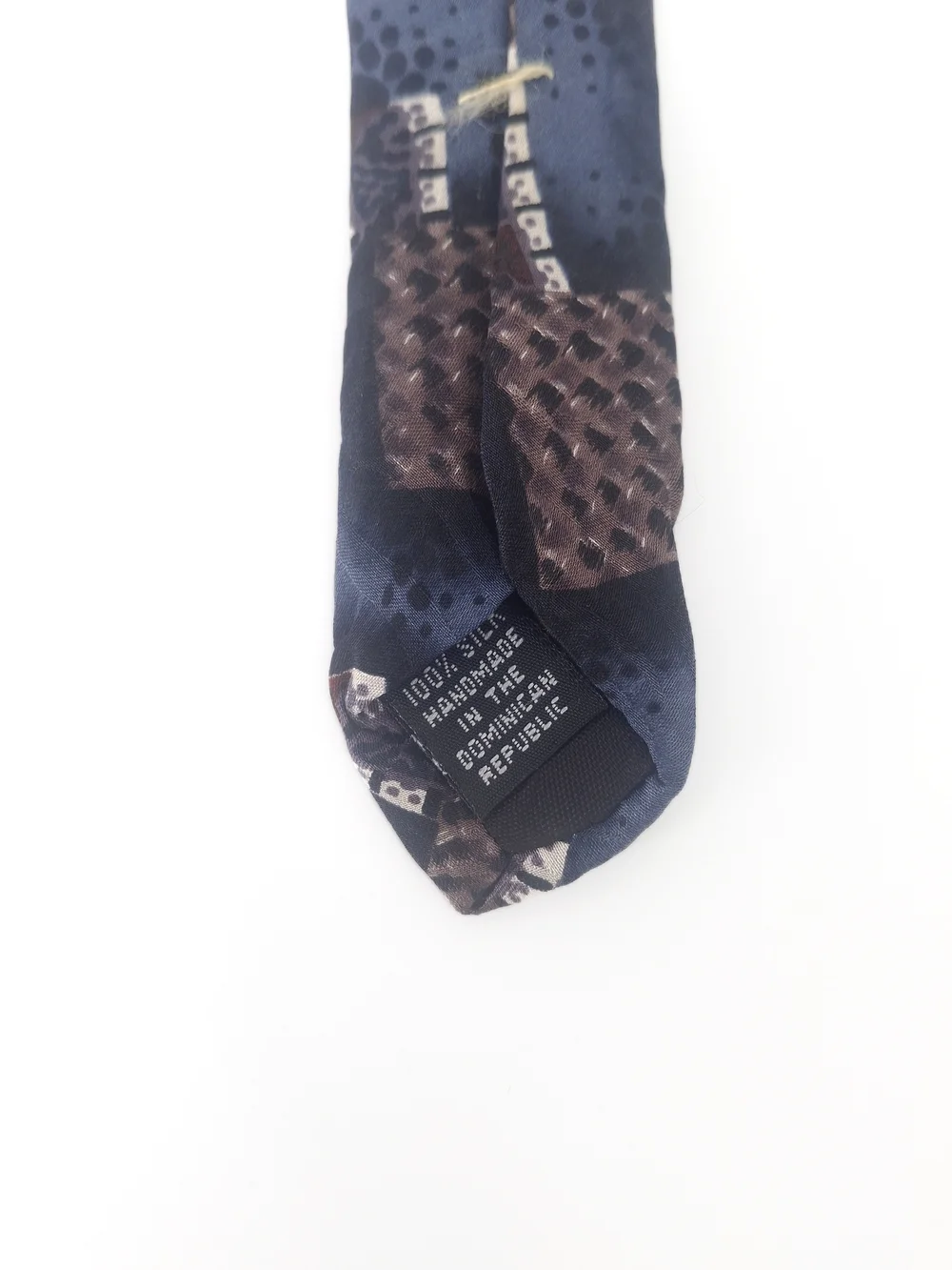 ✨Robert Stock Vintage Silk Geometric Playing Card Novelty Tie - Handmade✨